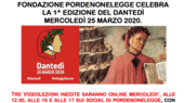 25 marzo: Dantedì, le iniziative di Pordenonelegge