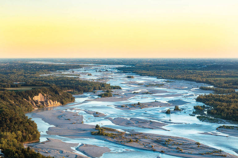 Il fiume Tagliamento, foto di Eugenio Novajra