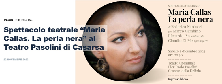 Maria Callas, la perla nera