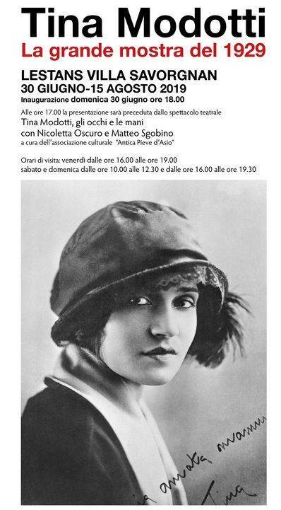 Lestans, domenica 29 settembre chiude la mostra in onore di Tina Modotti