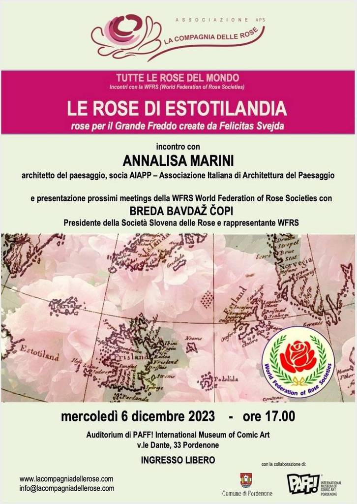 Convegno sulle rose mercoledì 6 a Pordenone