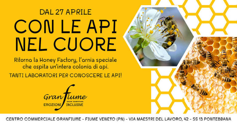 Granfiu,e: dal 27 aprile "Con le api nel cuore"