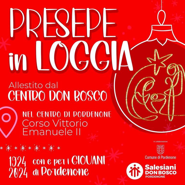 Inaugurazione del presepe in Loggia con intermezzi musicali a cura del Don Bosco