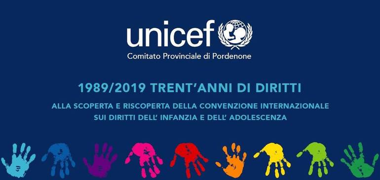 Pordenone: il 20 novembre per i 30 anni dell'Unicef
