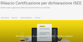 Poste italiane: disponibili on line i dati per la richiesta dell'Isee