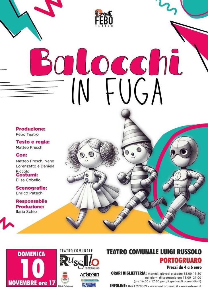 Portogruaro, domenica 10 il teatro per bambini