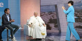 Papa Francesco ospite in tv: La prima volta un papa in uno studio televisivo