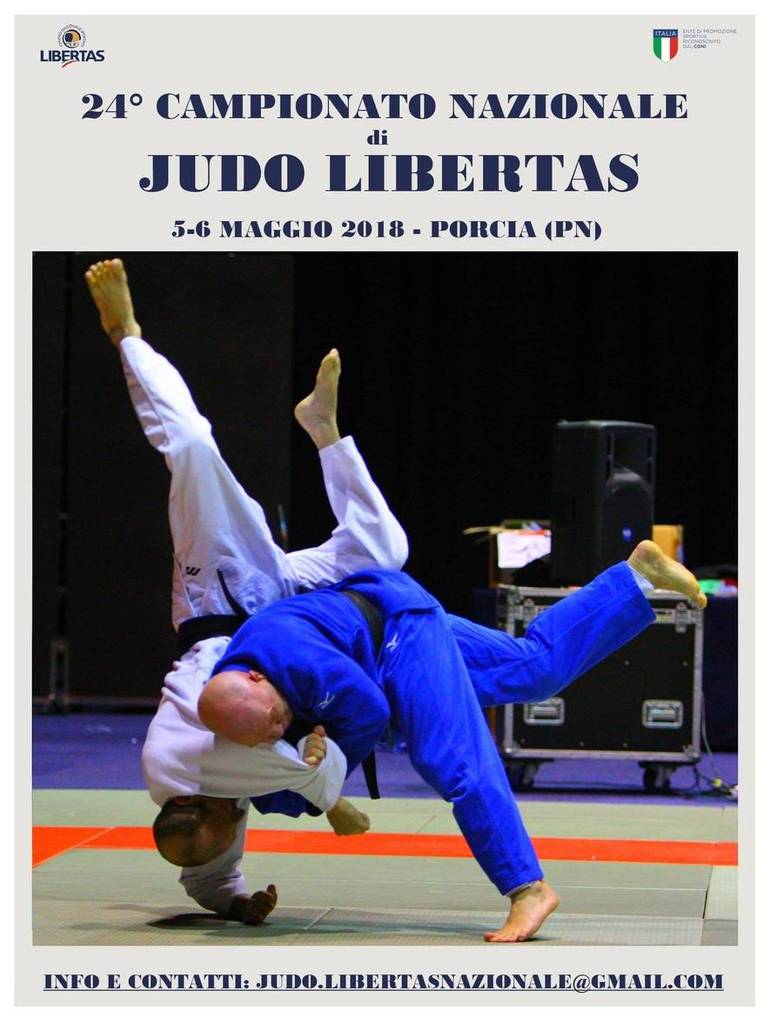Judo, 24° Campionato Nazionale Libertas sabato 5 e domenica 6 maggio
