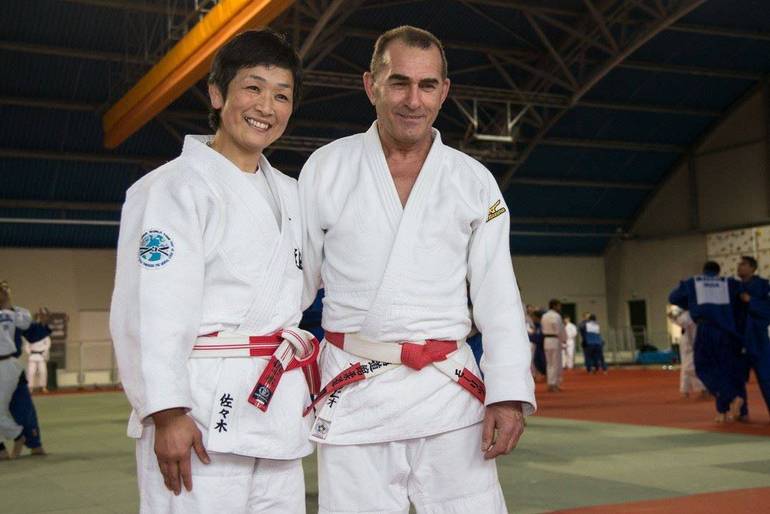 Hikari Sasaki con Maurizio Scacco Docente