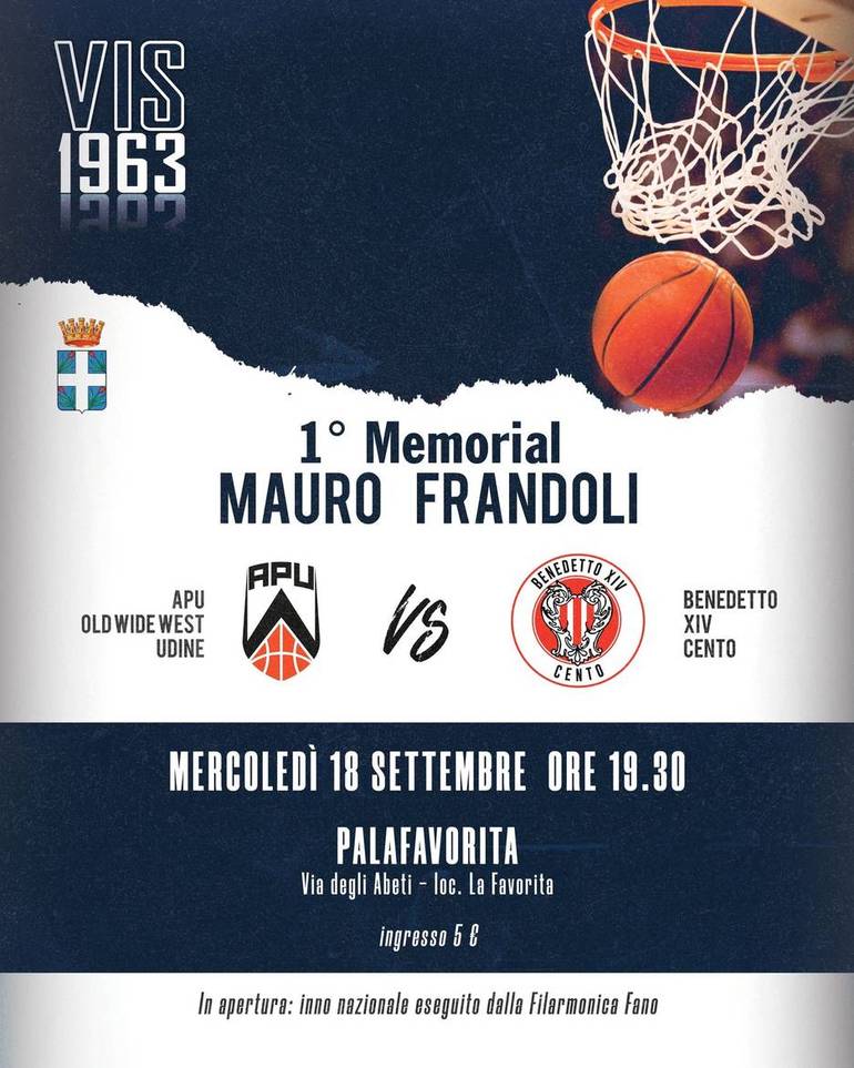 Mercoledì 18 a Spilimbergo primo Memorial Mauro Franduli