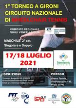 Tennis in carrozzina, Prata: 1° Torneo a gironi circuito nazionale 