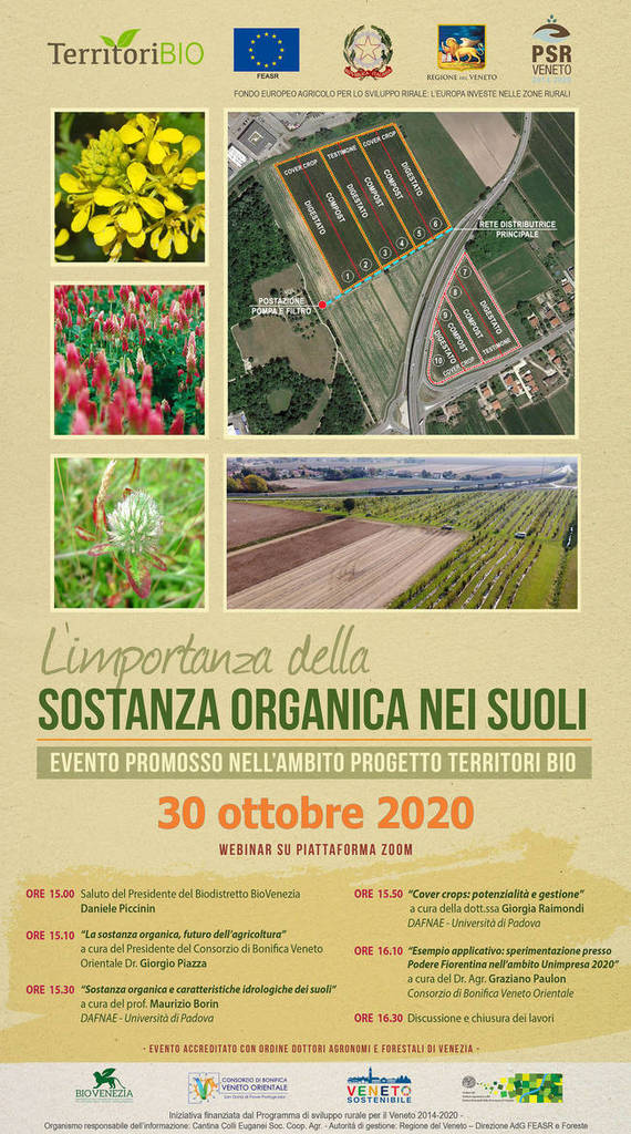 Consorzio di Bonifica Veneto Orientale, incontro sull’importanza della sostanza organica nei suoli