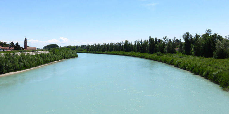 Il fiume Tagliamento; foto tratta da Bibione.com